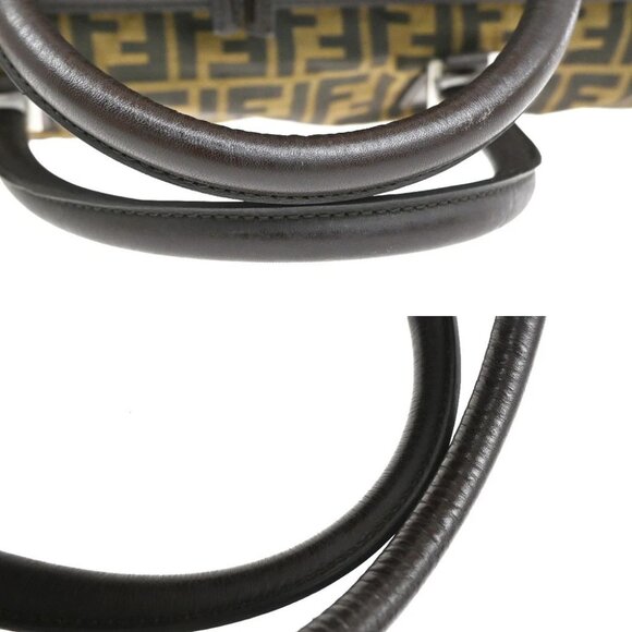 FENDI Zucca Rolling Duffel Bag Trolley Case Canvas Leather Brown SHW 70KB650 - Picture 7 of 16